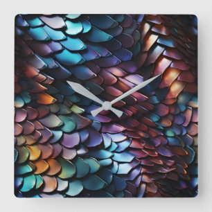 Dragon Scales Wall Clock