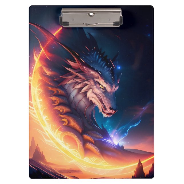Dragon Scape Fire Night Clipboard (Front)