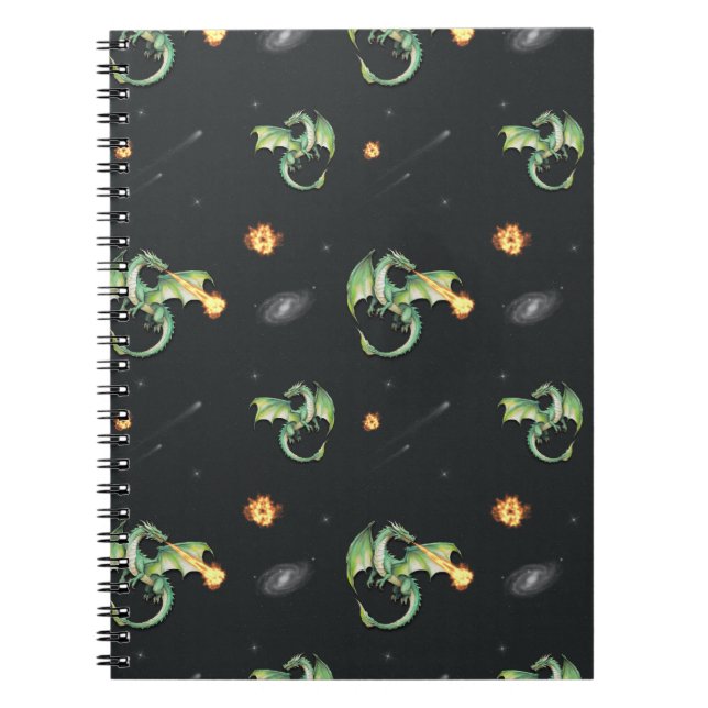 Dragon Seamless Pattern  Notebook (Front)