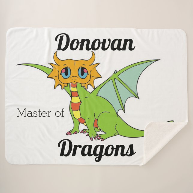 Dragon Sherpa Blanket (Front (Horizontal))