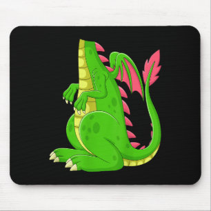 Dragon Shirt Adult Men Women Kids Green Dragon Cos Mouse Pad