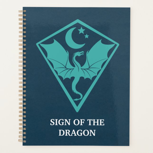 Dragon Sigil Symbol Shield Planner (Front)