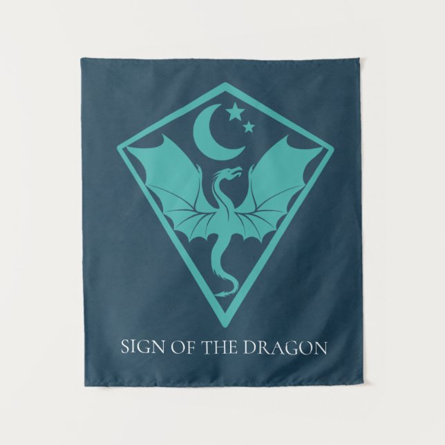 Dragon Sigil Symbol Shield Tapestry (Front)