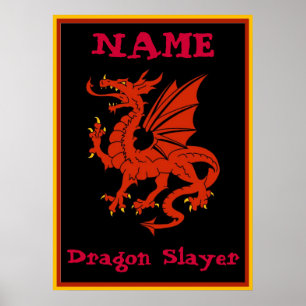 Dragon Sign, edit text Poster