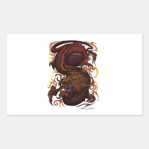 Dragon (Signature Design) Rectangular Sticker
