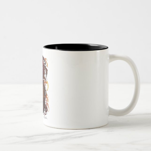 Dragon (Signature Design) Two-Tone Coffee Mug (Right)