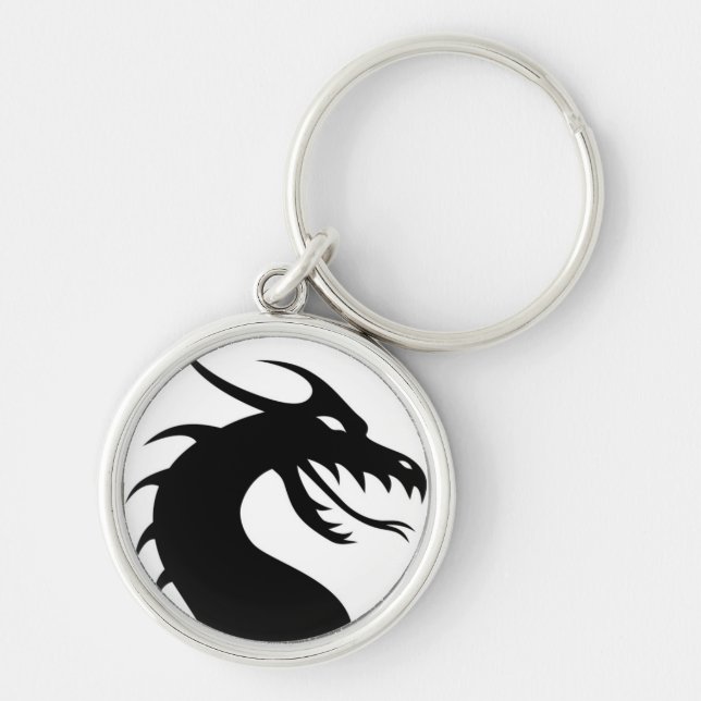 Dragon Silhouette Keychain (Front)