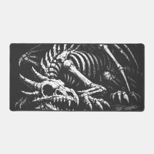 Dragon Skeleton — by BurnsInHell Desk Mat
