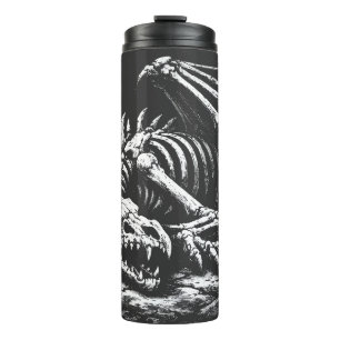 Dragon Skeleton — by BurnsInHell Thermal Tumbler