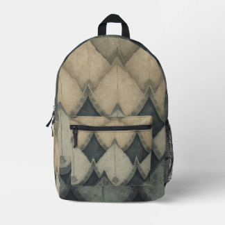 Dragon skin printed backpack
