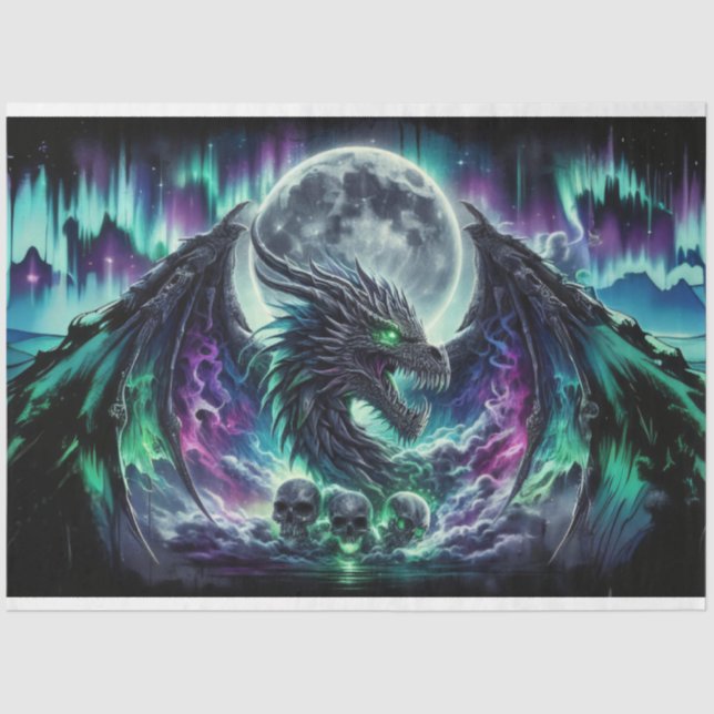 Dragon Skull Tissue Paper (Front)