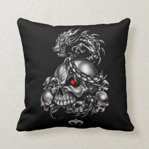 Dragon Skulls Cushion