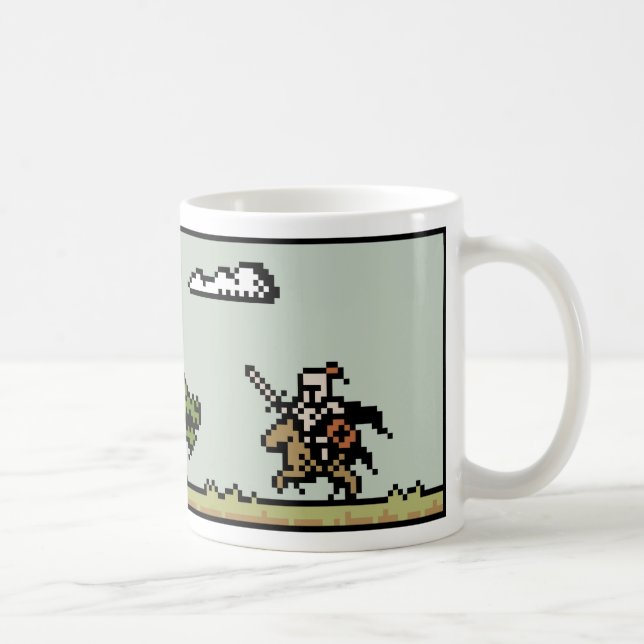 Dragon Slayer 8-Bit Pixel Art Mug (Right)