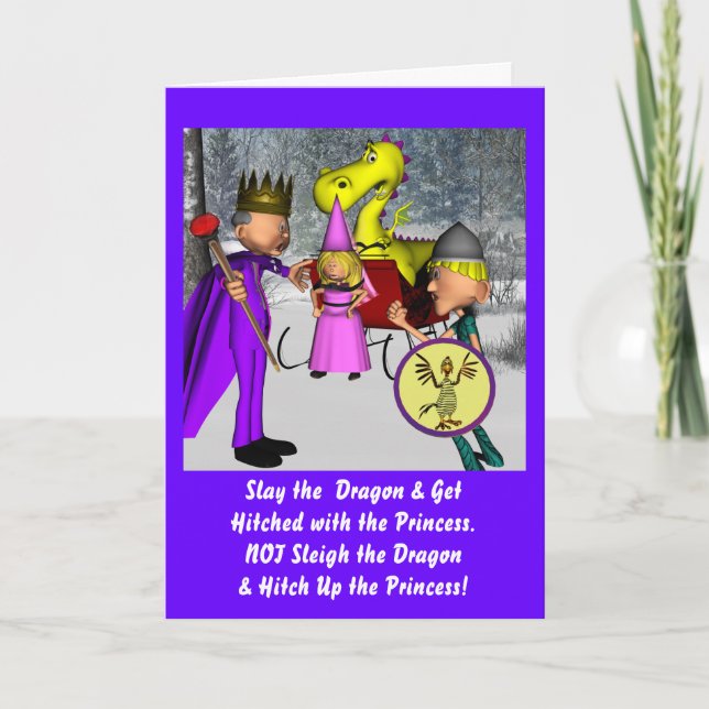 Dragon Slayer Birthday Card (Front)