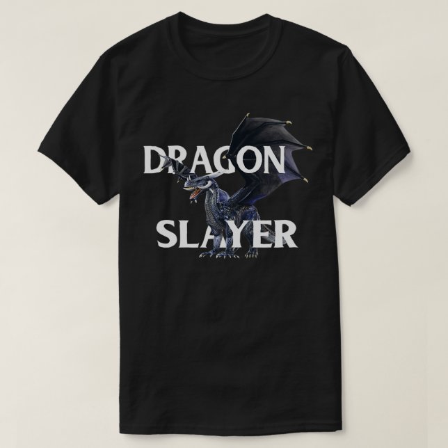 Dragon Slayer Fantasy RPG  T-Shirt (Design Front)
