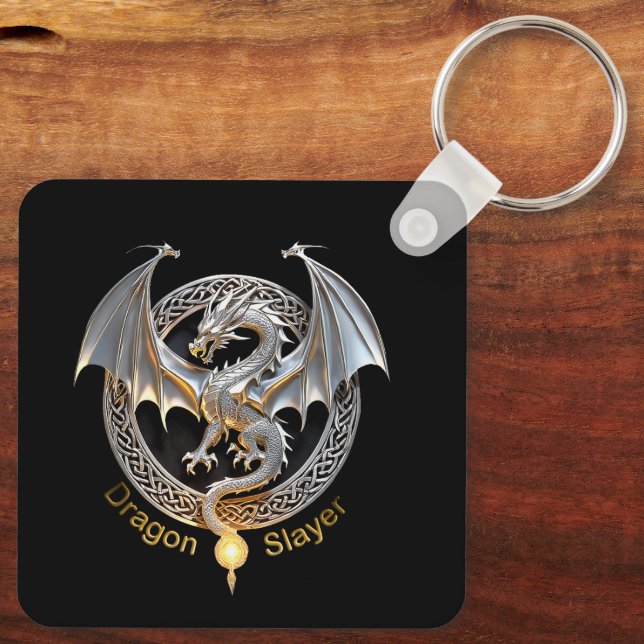 Dragon Slayer Key Ring (Back)