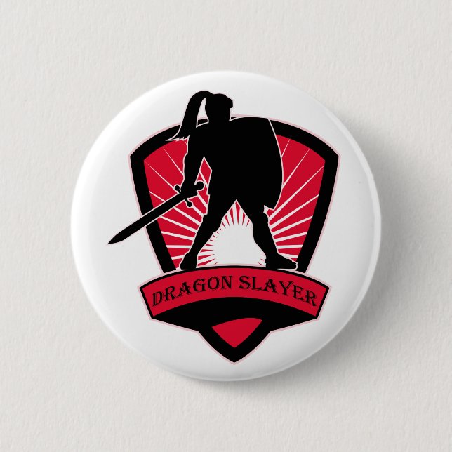 Dragon Slayer Knight Button (Front)