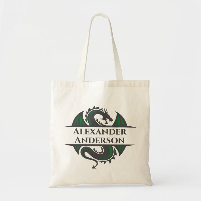 Dragon Slayer Personalise Tote Bag (Front)