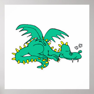 Dragon Sleeping Poster