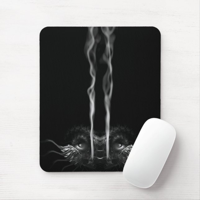 Dragon Smoke Black Mouse Pad (With Mouse)