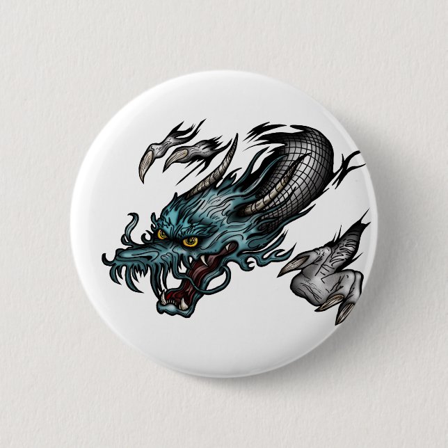 Dragon Soar 6 Cm Round Badge (Front)