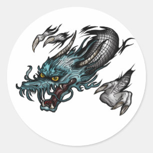 Dragon Soar Classic Round Sticker