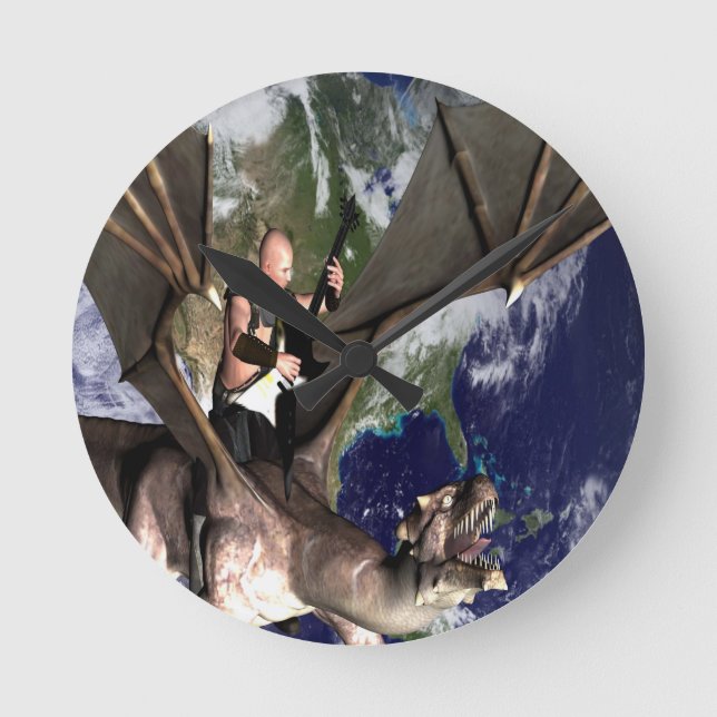 Dragon Song 2 Round Clock (Front)