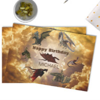 Dragon Species Fun Fantasy Personalised Birthday