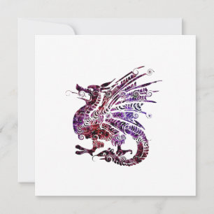 Dragon Spirit Animal Totem Emblem Invitation