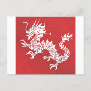 Dragon Spirit Animal Totem Emblem Postcard