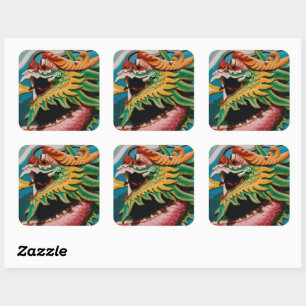 Dragon Square Sticker