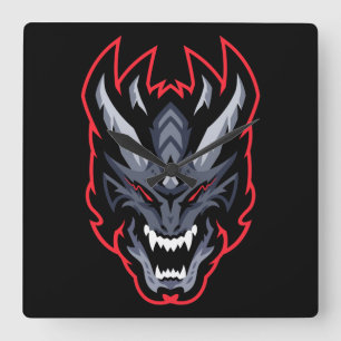 Dragon Square Wall Clock