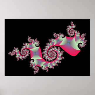 Dragon Squares Poster