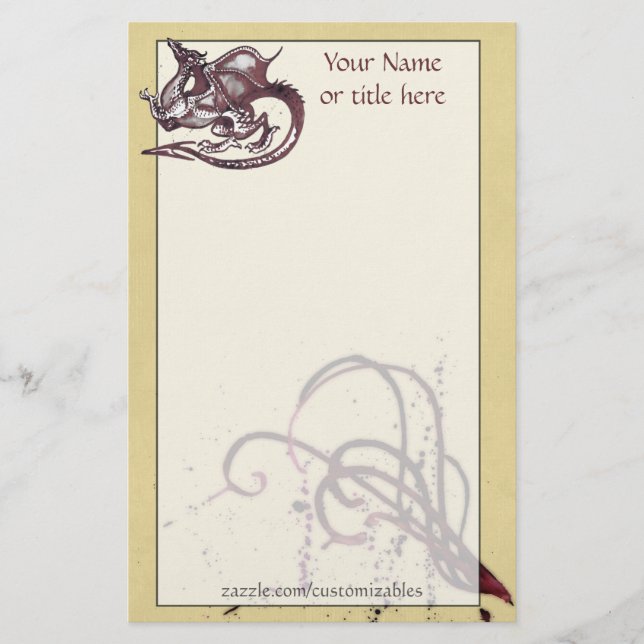 Dragon Stationery (Front)