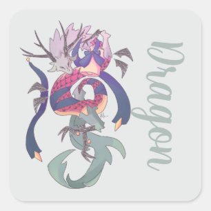 Dragon, sticker dragon