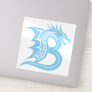 Dragon Styled Letter B, Dragon Alphabet, Monogram