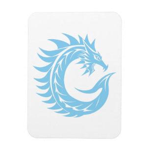Dragon Styled Letter C, Dragon Alphabet, Monogram Magnet