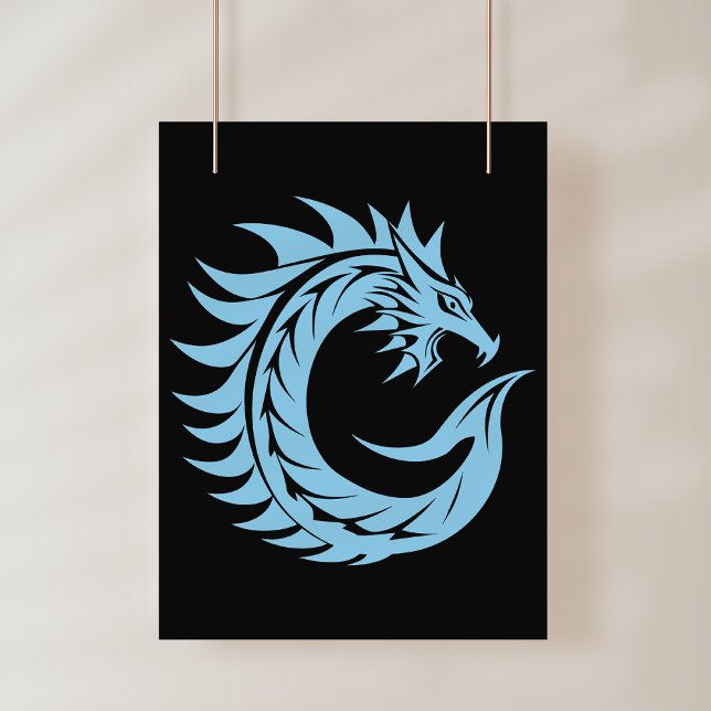Dragon Styled Letter C, Dragon Alphabet, Monogram Poster (Creator Uploaded)