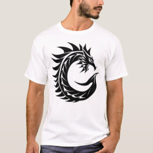 Dragon Styled Letter C, Dragon Alphabet, Monogram T-Shirt