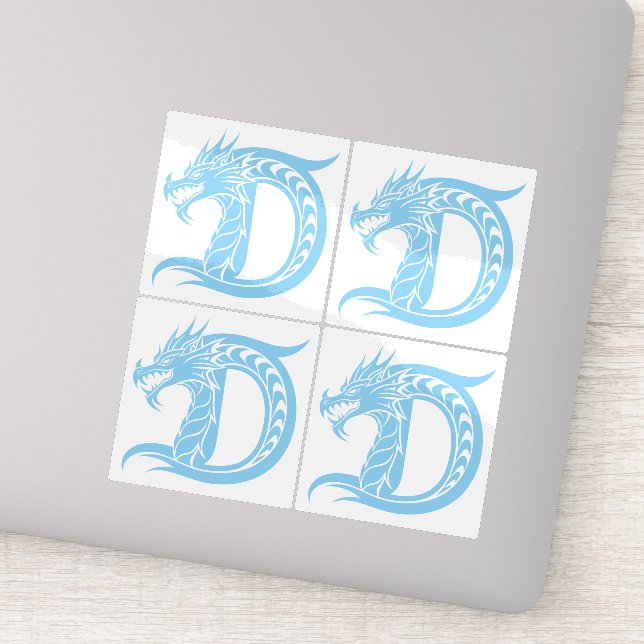 Dragon Styled Letter D, Dragon Alphabet, Monogram (Detail)