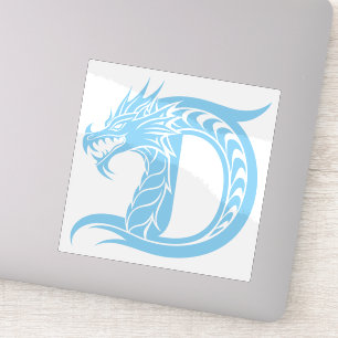 Dragon Styled Letter D, Dragon Alphabet, Monogram