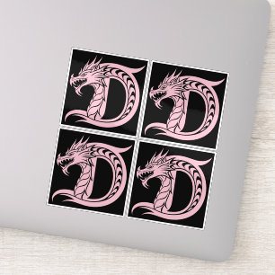 Dragon Styled Letter D, Dragon Alphabet, Monogram