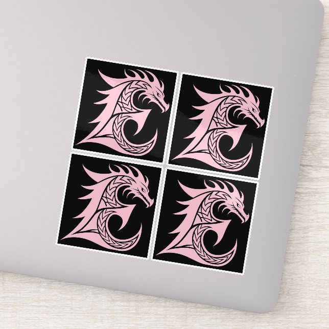 Dragon Styled Letter E, Dragon Alphabet, Monogram (Detail)