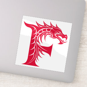 Dragon Styled Letter F, Dragon Alphabet, Monogram