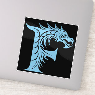 Dragon Styled Letter F, Dragon Alphabet, Monogram