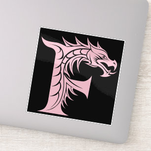 Dragon Styled Letter F, Dragon Alphabet, Monogram