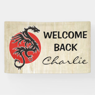 Dragon Sun - black red white + your ideas Banner