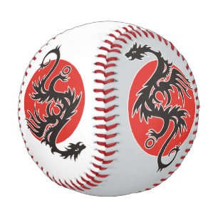 Dragon Sun - black red white + your ideas Baseball