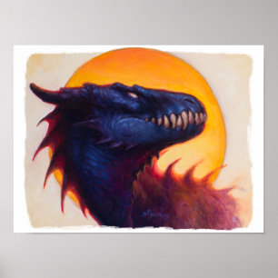 Dragon Sunset 3 Poster