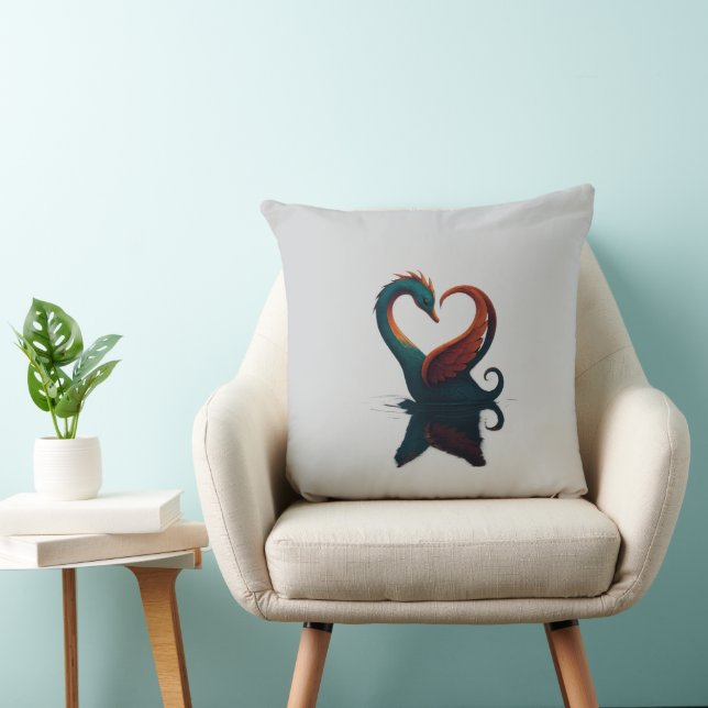 Dragon Swan of Love Cushion (Chair)